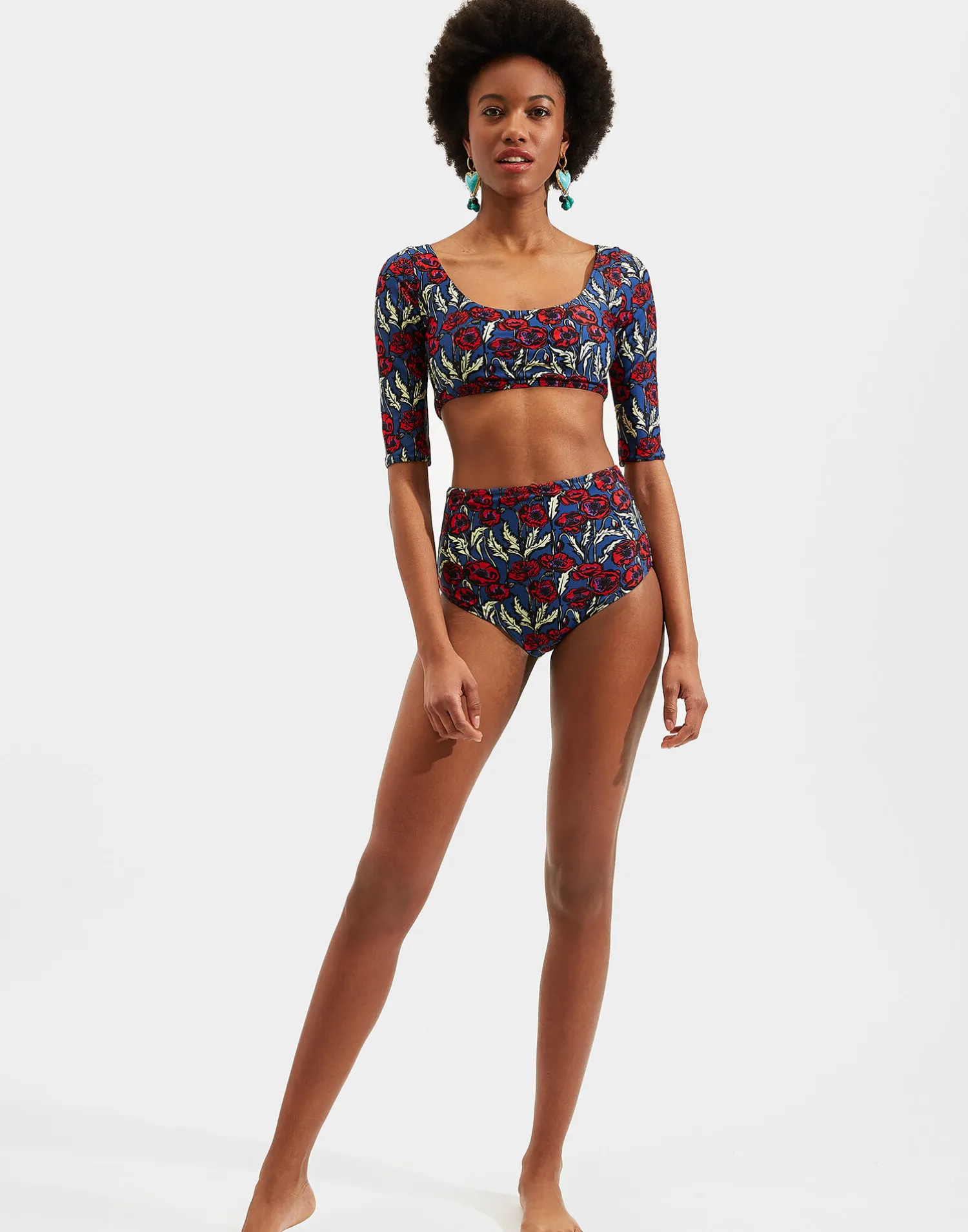 La DoubleJ Moda Mare<Portofino TopBlooms in Lycra