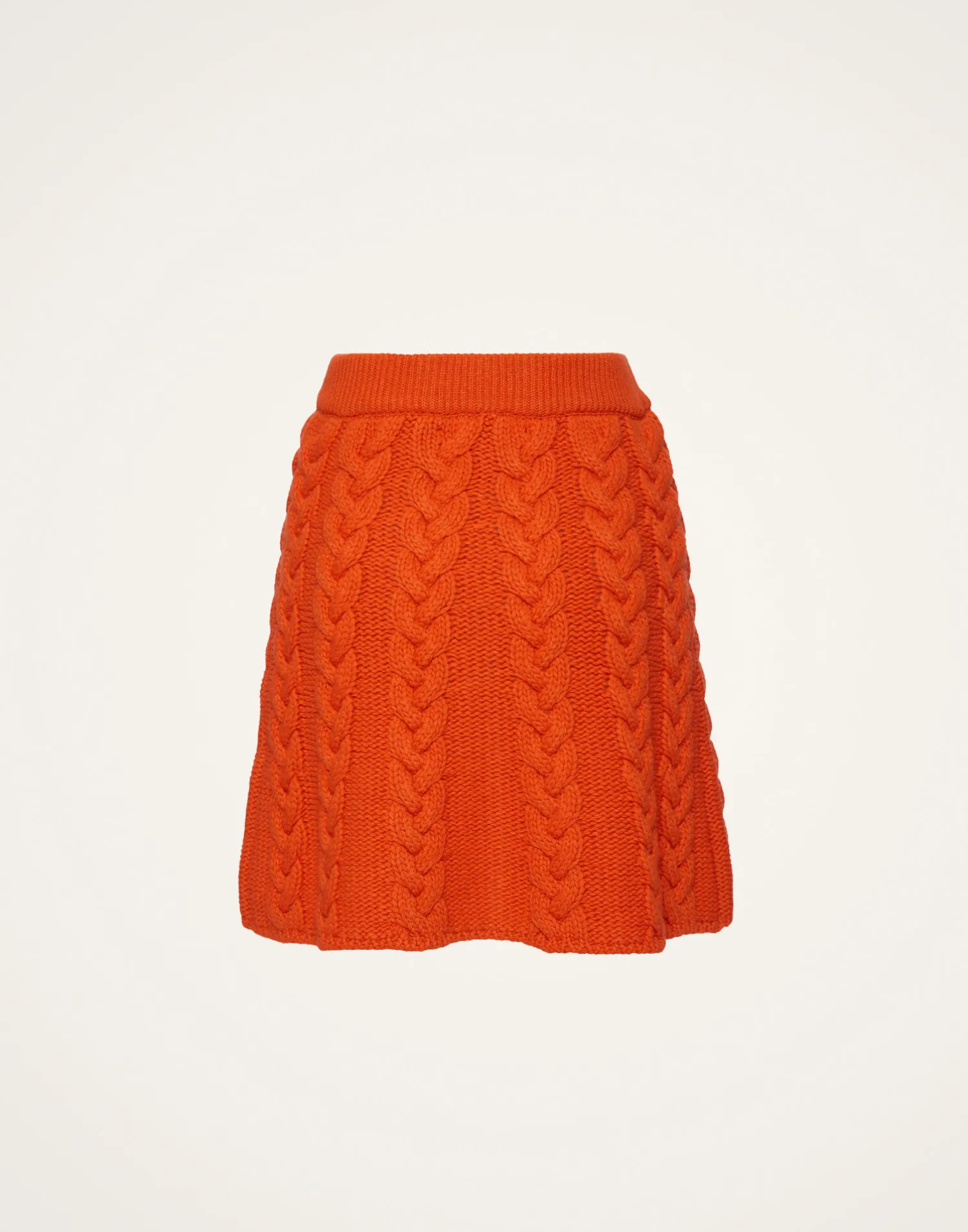 La DoubleJ Maglieria|Gonne<Portrait Mini SkirtSolid Rust in Chunky Wool