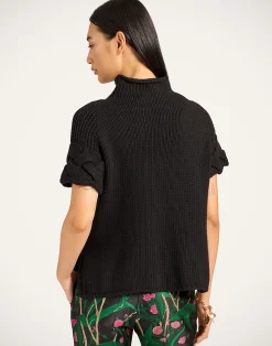 La DoubleJ Maglieria<Portrait TopSolid Black in Chunky Wool