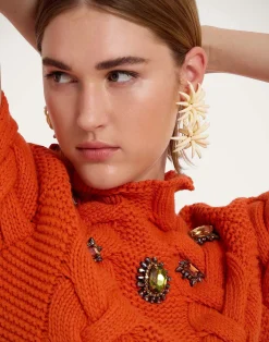 La DoubleJ Maglieria<Portrait TopSolid Rust in Chunky Wool
