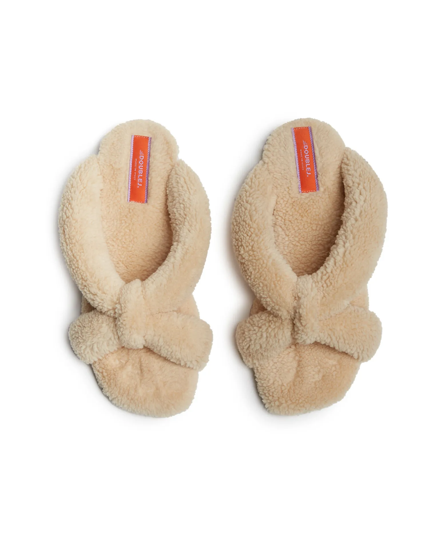 La DoubleJ Scarpe|Accessories<Precious SlidesSolid Light Green in Fake Fur