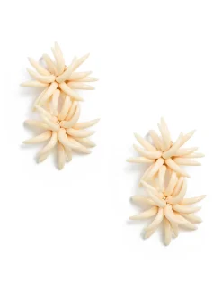 La DoubleJ Bijoux|Accessories<Primavera EarringsSolid Ivory in Acrylic Resin