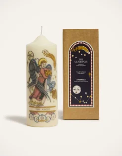 La DoubleJ Candele|Home Décor<Printed Pillar CandleThe Angel Multicolor in Wax