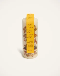 La DoubleJ Candele|Home Décor<Printed Pillar CandleThe Dragon Multicolor in Wax