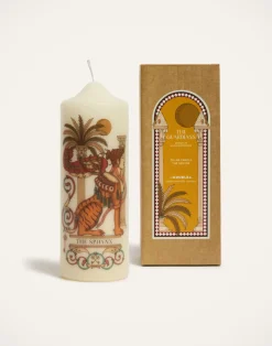 La DoubleJ Candele|Home Décor<Printed Pillar CandleThe Sphynx Multicolor in Wax