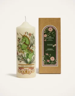 La DoubleJ Candele|Home Décor<Printed Pillar CandleThe Unicorn Multicolor in Wax