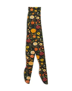 La DoubleJ Piccoli Accessori|Accessories<Printed TightsBotticelli Black in Stretch Nylon