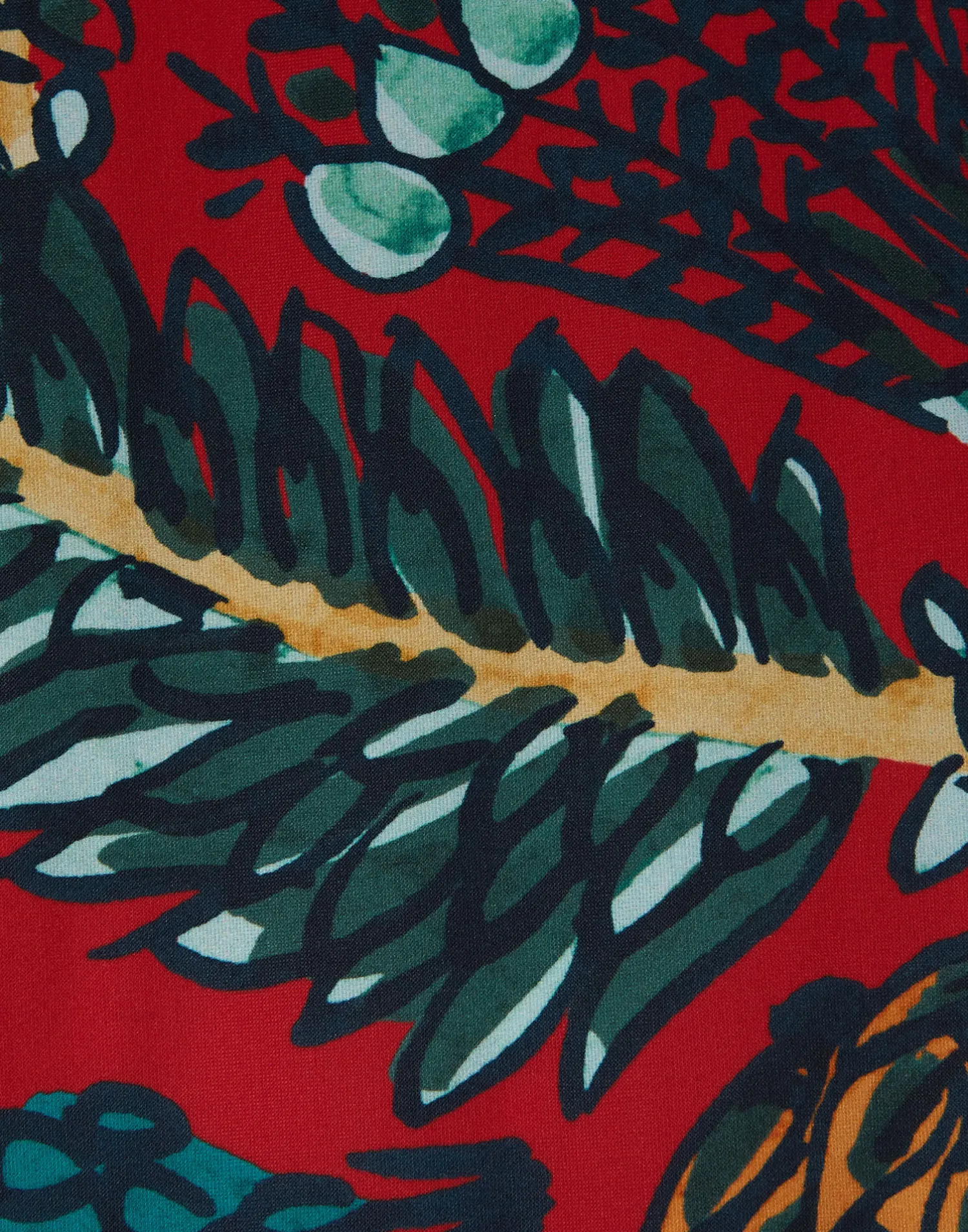 La DoubleJ Piccoli Accessori|Accessories<Printed TightsSicomore Red in Stretch Nylon