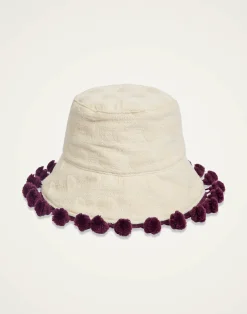 La DoubleJ Cappelli|Accessories<Promenade HatCreamy in Jacquard  With Tassels