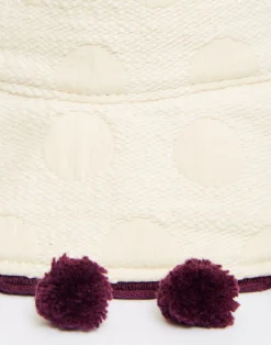 La DoubleJ Cappelli|Accessories<Promenade HatCreamy in Jacquard  With Tassels