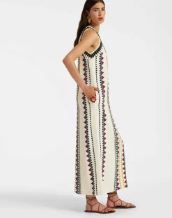 La DoubleJ Vestiti<Racer DressDoric Plac&eacute;e Cream in Envers Satin