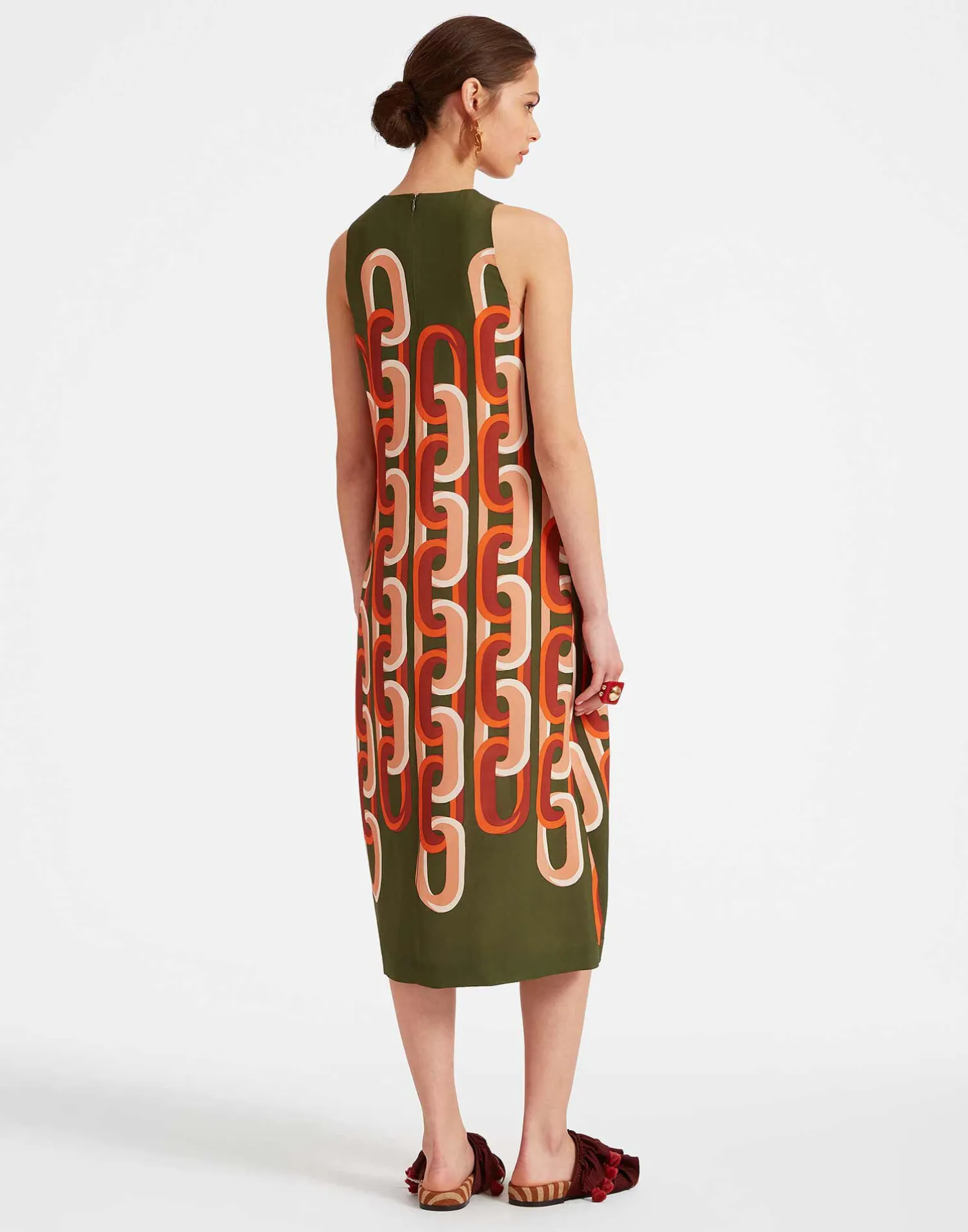 La DoubleJ Vestiti<Racer Midi DressPrometheus Placée Camouflage in Sablé