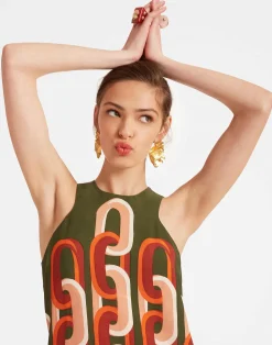 La DoubleJ Vestiti<Racer Midi DressPrometheus Placée Camouflage in Sablé