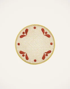 La DoubleJ Runner E Tovagliette|Tessili<Raffia Placemats Set Of 2Capri Brick in Raffia