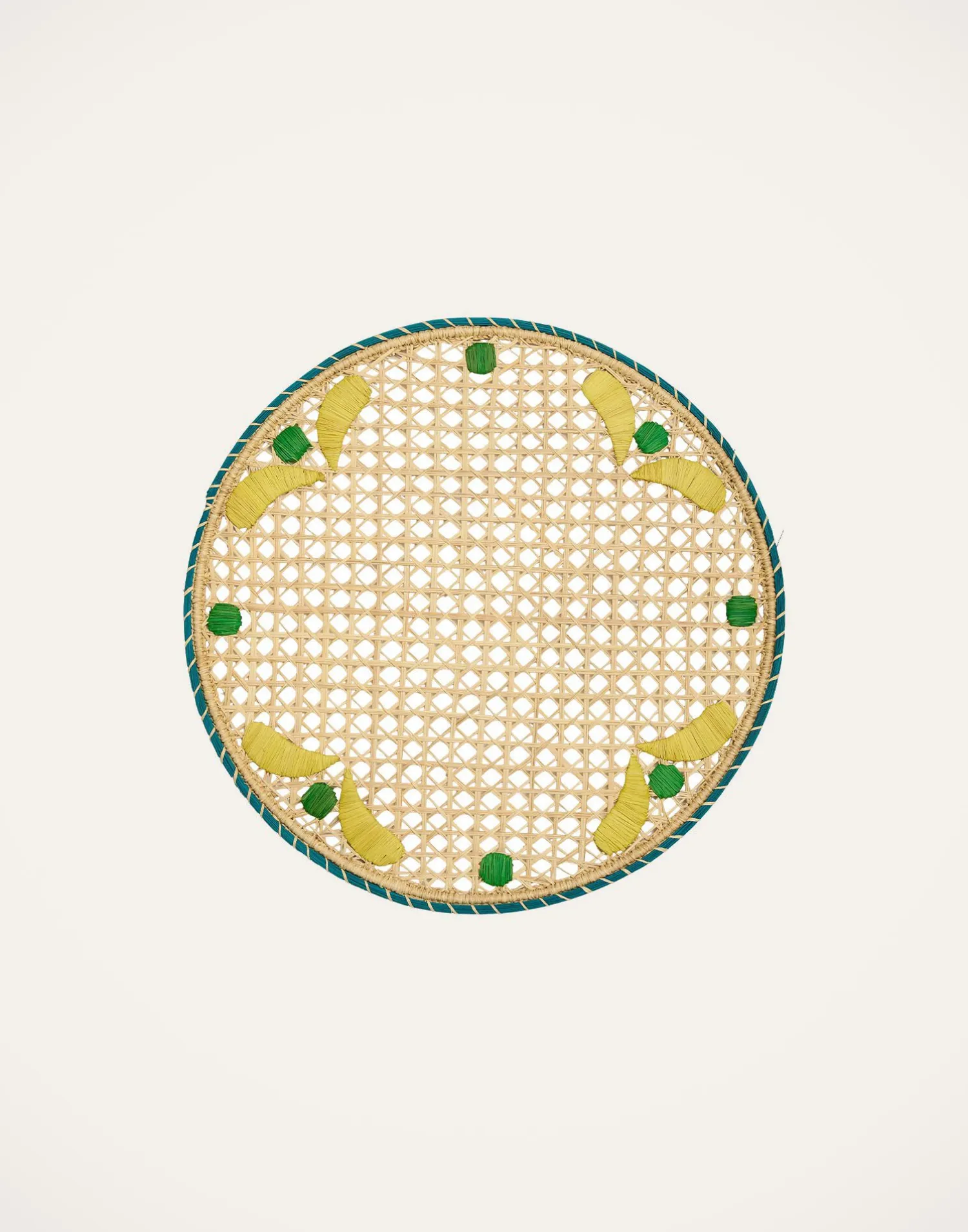 La DoubleJ Runner E Tovagliette|Tessili<Raffia Placemats Set Of 2Capri Yellow in Iraca