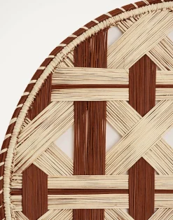 La DoubleJ Runner E Tovagliette|Tessili<Raffia Placemats Set Of 2Napoli Cioccolato in Iraca