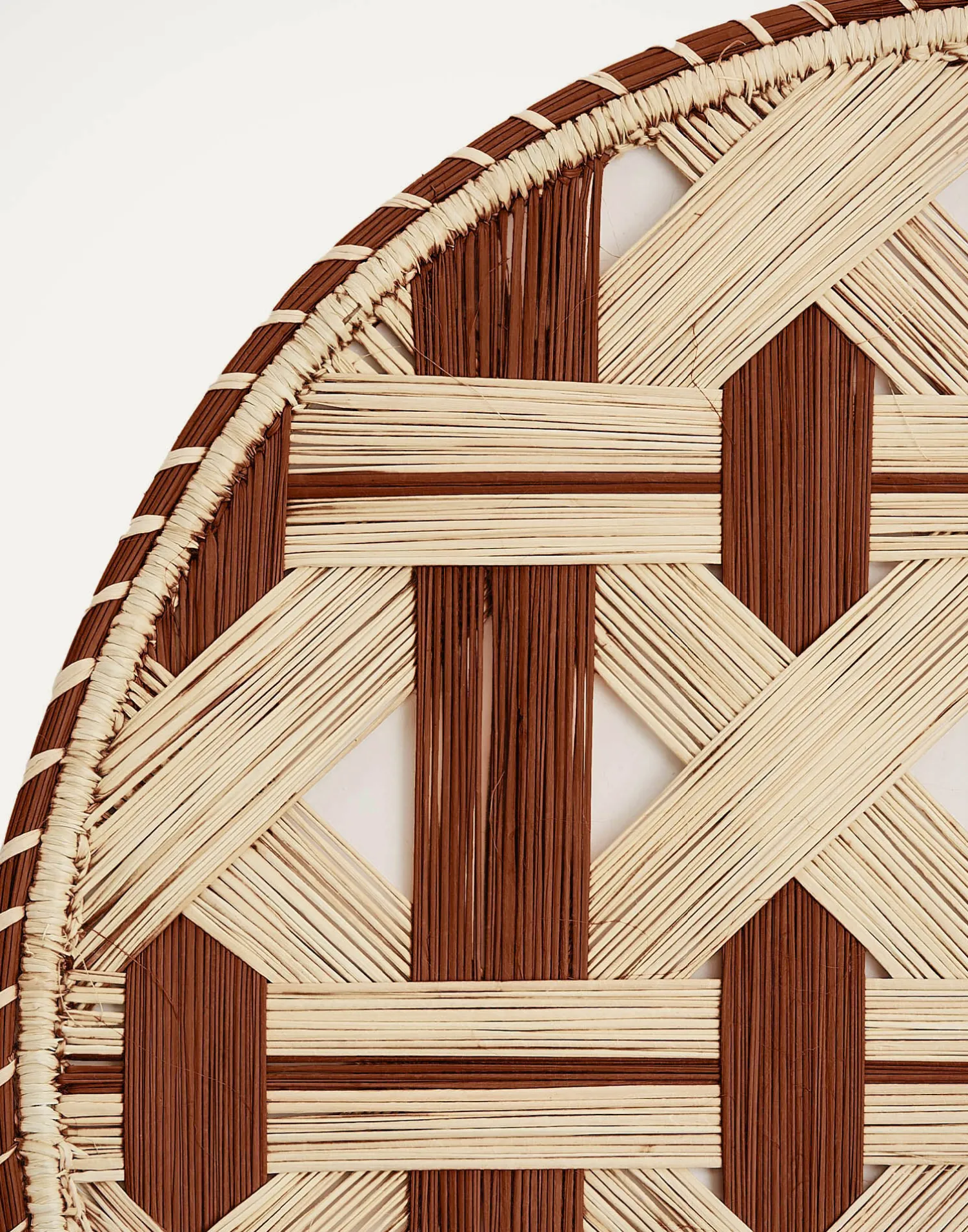 La DoubleJ Runner E Tovagliette|Tessili<Raffia Placemats Set Of 2Napoli Cioccolato in Iraca