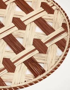 La DoubleJ Runner E Tovagliette|Tessili<Raffia Placemats Set Of 2Napoli Cioccolato in Iraca