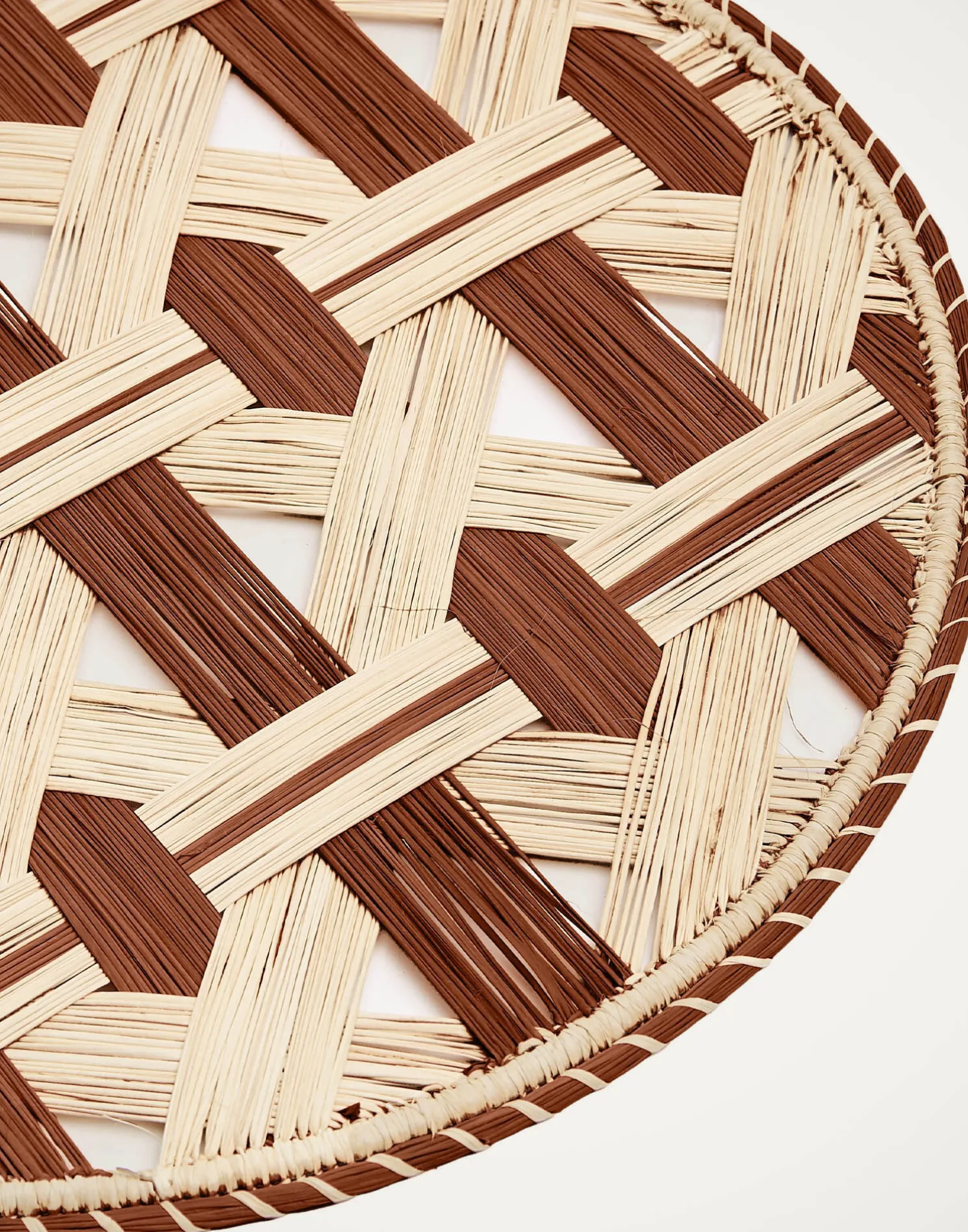 La DoubleJ Runner E Tovagliette|Tessili<Raffia Placemats Set Of 2Napoli Cioccolato in Iraca