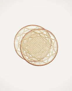 La DoubleJ Runner E Tovagliette|Tessili<Raffia Placemats Set Of 2Sol Brick in Raffia