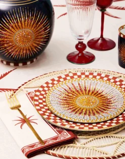 La DoubleJ Runner E Tovagliette|Tessili<Raffia Placemats Set Of 2Sol Brick in Raffia
