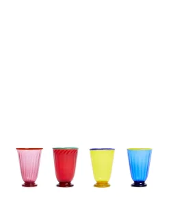 La DoubleJ Bicchieri|Vetro<Rainbow Glass Set of 4Rainbow in Glass