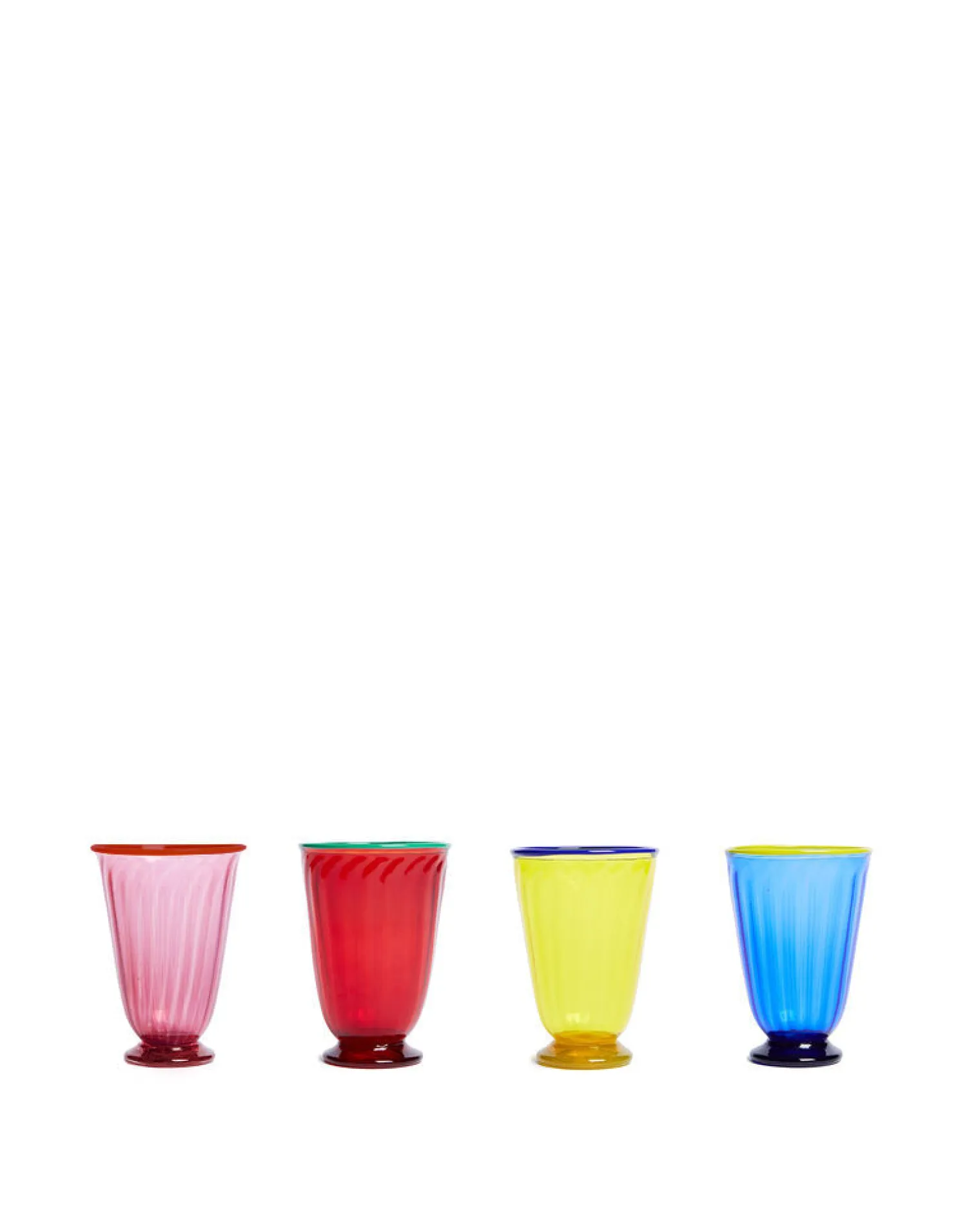La DoubleJ Bicchieri|Vetro<Rainbow Glass Set of 4Rainbow in Glass
