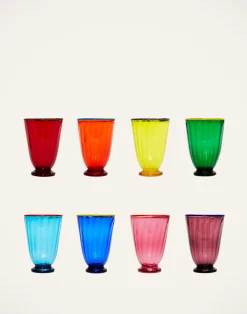 La DoubleJ Bicchieri|Vetro<Rainbow Glass Set of 8Rainbow in Glass