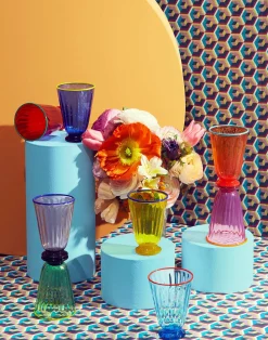 La DoubleJ Bicchieri|Vetro<Rainbow Glass Set of 8Rainbow in Glass