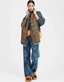 La DoubleJ Foulard E Sciarpe|Accessories<Raise Your Vibration ScarfDark Green in Wool