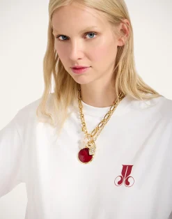 La DoubleJ Felpe E Magliette<Raise Your Vibration T-ShirtSolid Print in Jersey