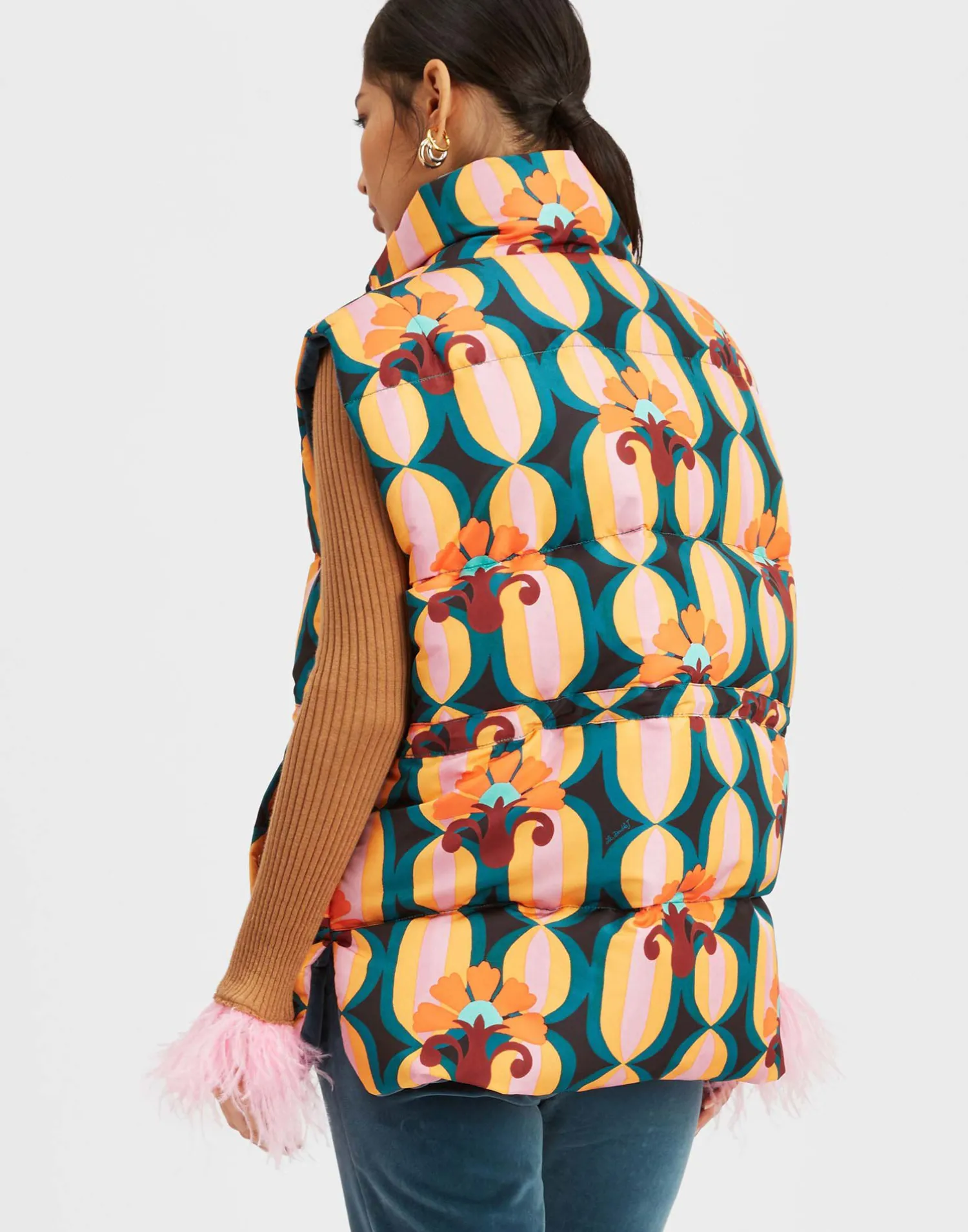 La DoubleJ Capispalla<Reversible Puffer VestArcturus Blue Petrol in Faille