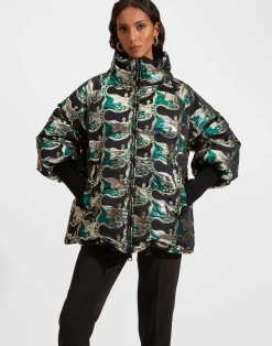 La DoubleJ Capispalla<Reversible St. Moritz JacketSpritz Verde in Jacquard