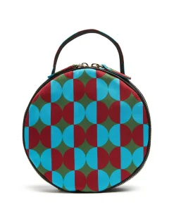 La DoubleJ Borse E Pochettes|Accessories<Round PochetteMezzaluna Green in Duchesse