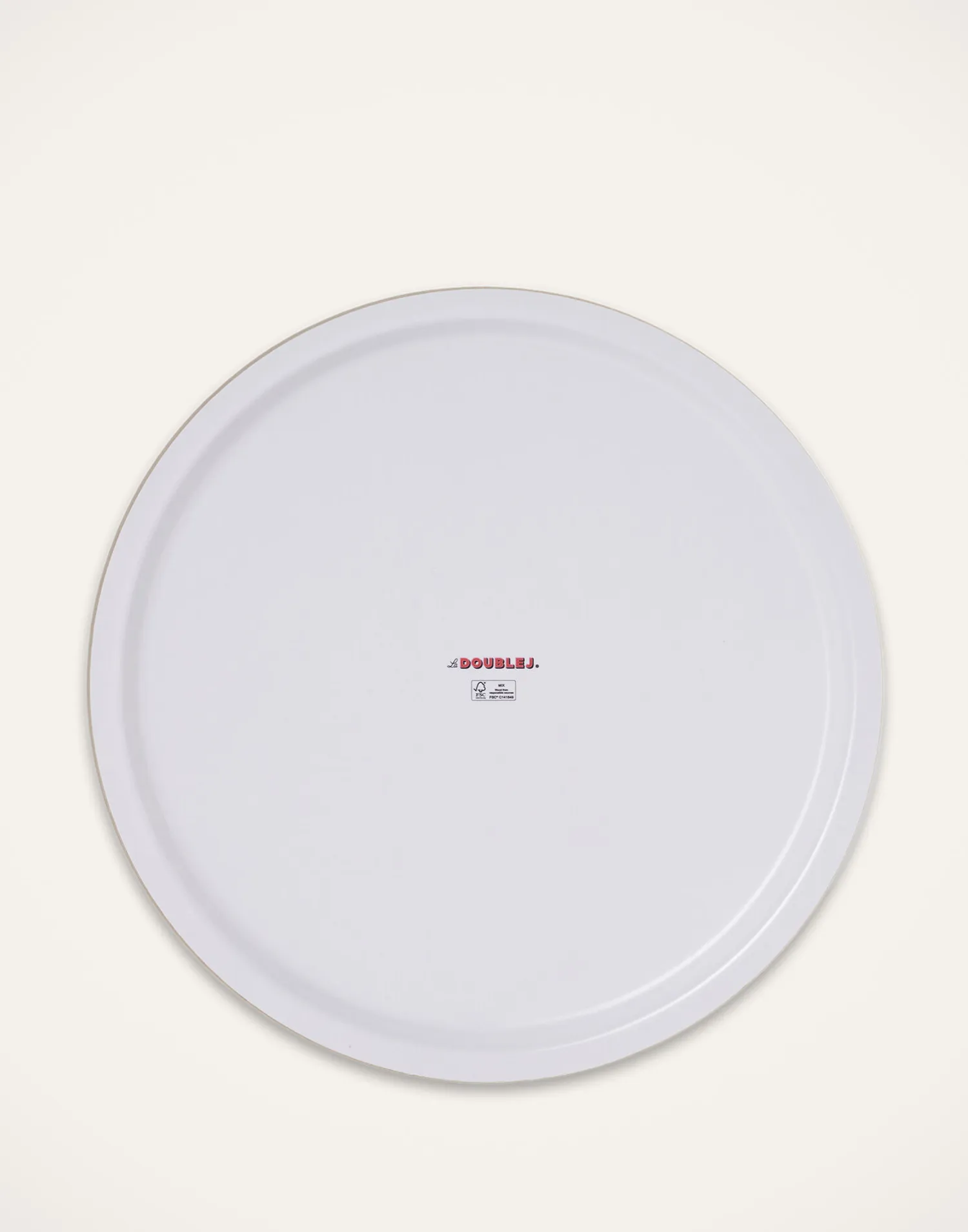 La DoubleJ Vassoi E Svuotatasche|Home Décor<Round Printed TraySlinky Verde in Wood