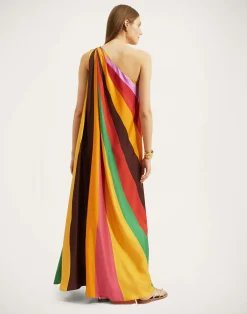 La DoubleJ Vestiti<Roy DressRainbow in Twill Silk