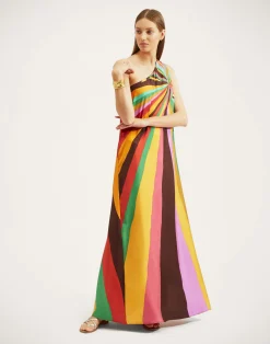 La DoubleJ Vestiti<Roy DressRainbow in Twill Silk