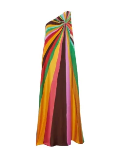 La DoubleJ Vestiti<Roy DressRainbow in Twill Silk