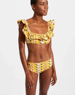 La DoubleJ Moda Mare<Ruffle Bikini TopThird Eye in Lycra