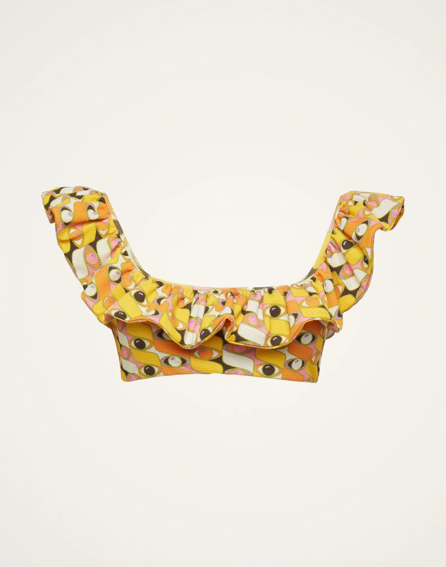 La DoubleJ Moda Mare<Ruffle Bikini TopThird Eye in Lycra