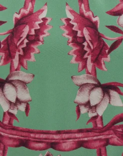 La DoubleJ Vestiti<San Carlo DressZodiac Plac&eacute;e Acquamarine in Silk Twill