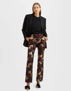 La DoubleJ Pantaloni E Shorts<Saturday Night PantsMoonflower Gold in Jacquard