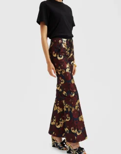 La DoubleJ Pantaloni E Shorts<Saturday Night PantsMoonflower Gold in Jacquard