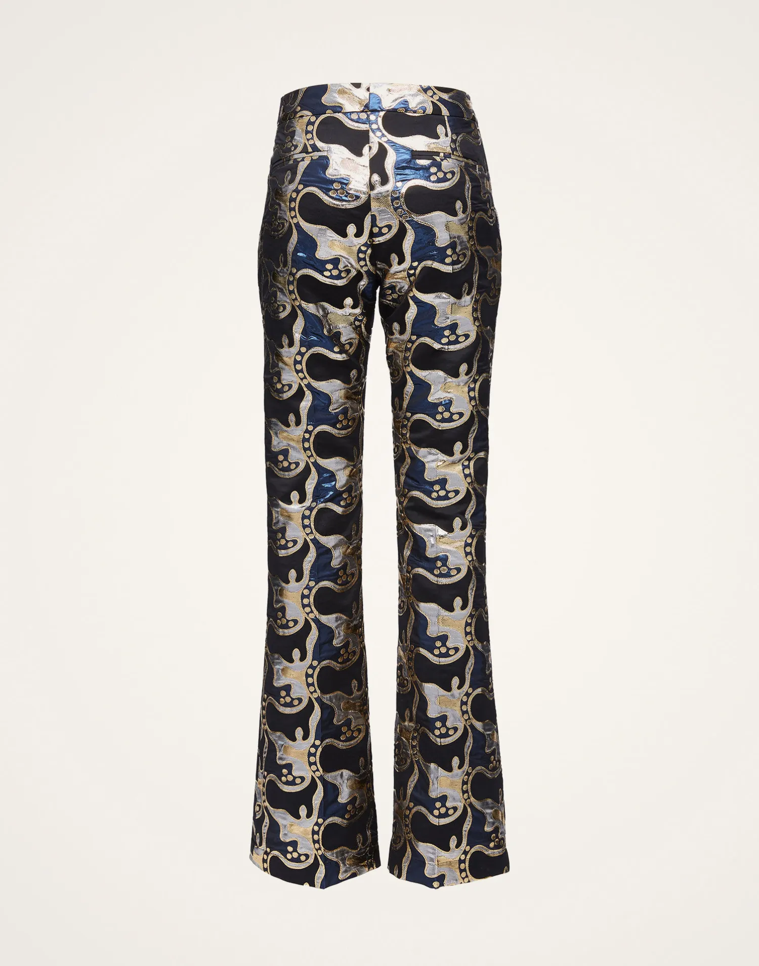 La DoubleJ Pantaloni E Shorts<Saturday Night PantsSpritz Blu in Jacquard