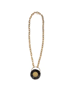 La DoubleJ Bijoux|Accessories<Saturn NecklaceMulticolor Rosa/Ocra in Brass