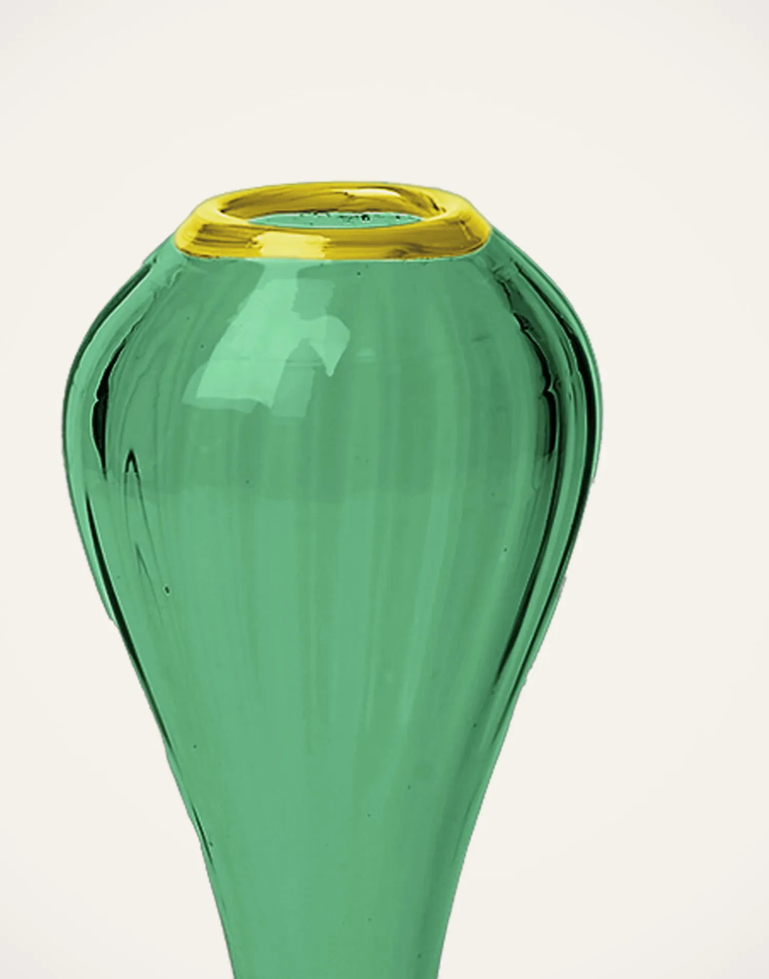 La DoubleJ Vasi|Home Décor<Scallion VaseVerde in Murano Glass