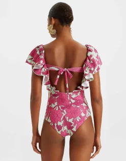 La DoubleJ Moda Mare<Scarlett SwimsuitLilium Purple in Piquet Lycra