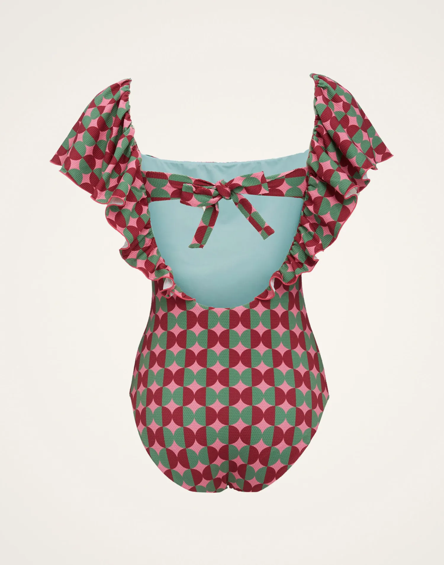 La DoubleJ Moda Mare<Scarlett SwimsuitMezzaluna Pink in Lycra