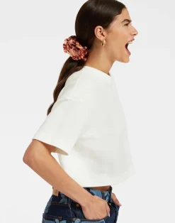 La DoubleJ Accessori Per Capelli|Accessories<ScrunchieReef Pale Pink in Silk Twill