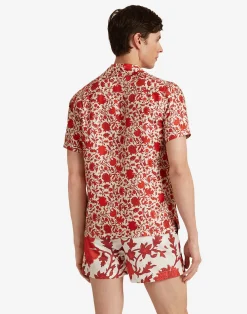 La DoubleJ Moda Mare<Setter Swim ShortsDragonflower Red in Recycled Polyester